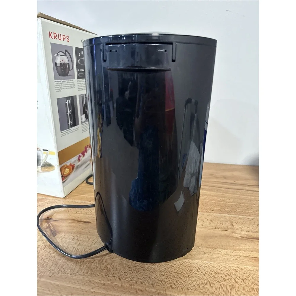Krups Crystal Arome Time Coffee Maker Black w/ Box Tested Working 398
